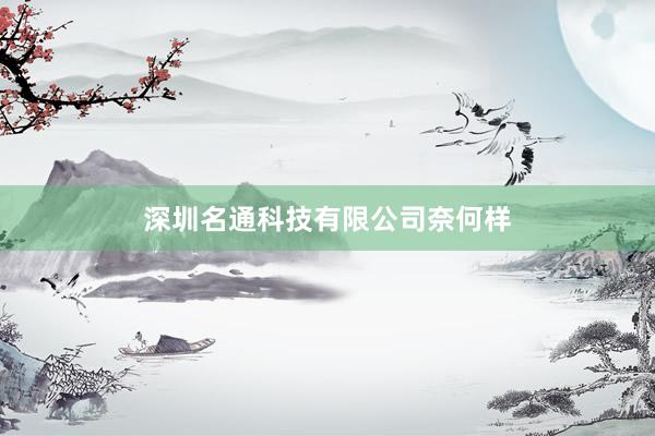 深圳名通科技有限公司奈何样